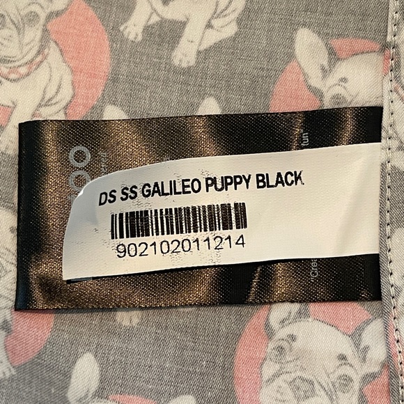 Maceoo Galileo Puppy Short Sleeve Button Down Shirt Red/Black Mens Size XL - Picture 9 of 10